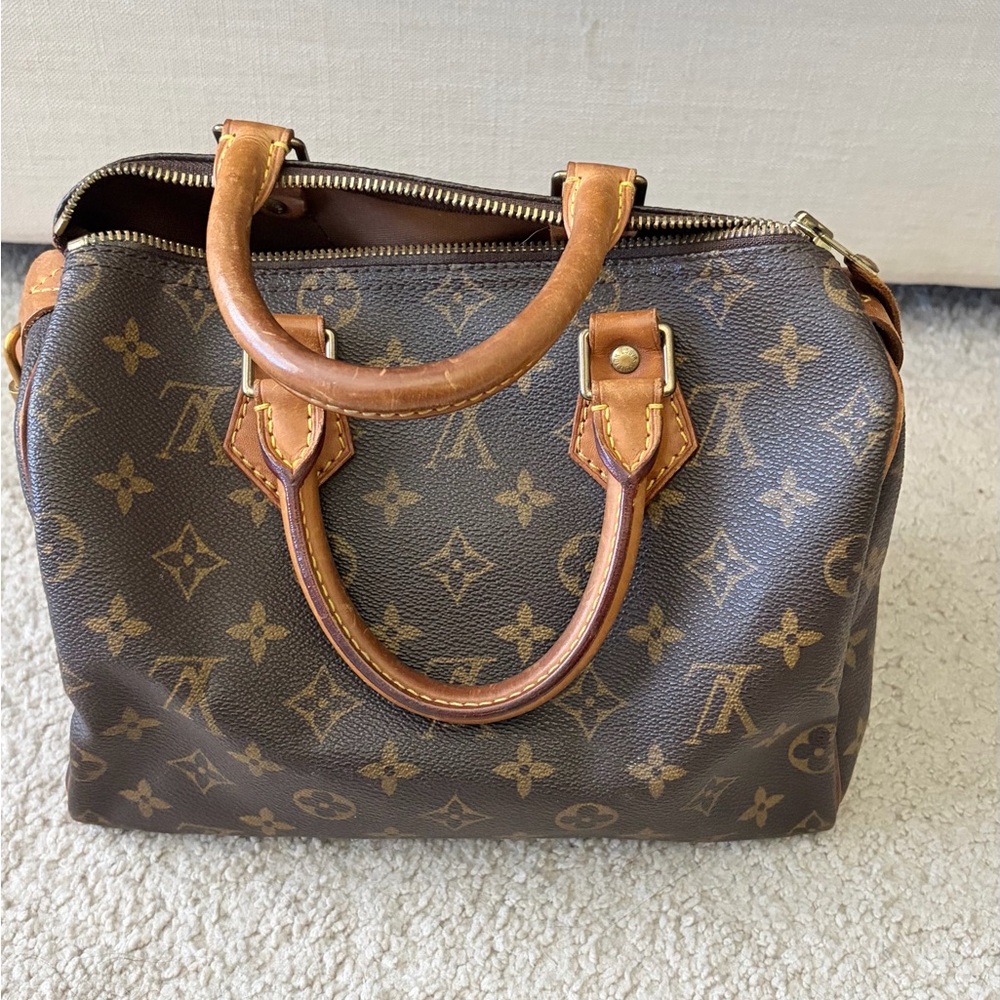 Louis Vuitton Brown and Gold Monogram Lock Bag